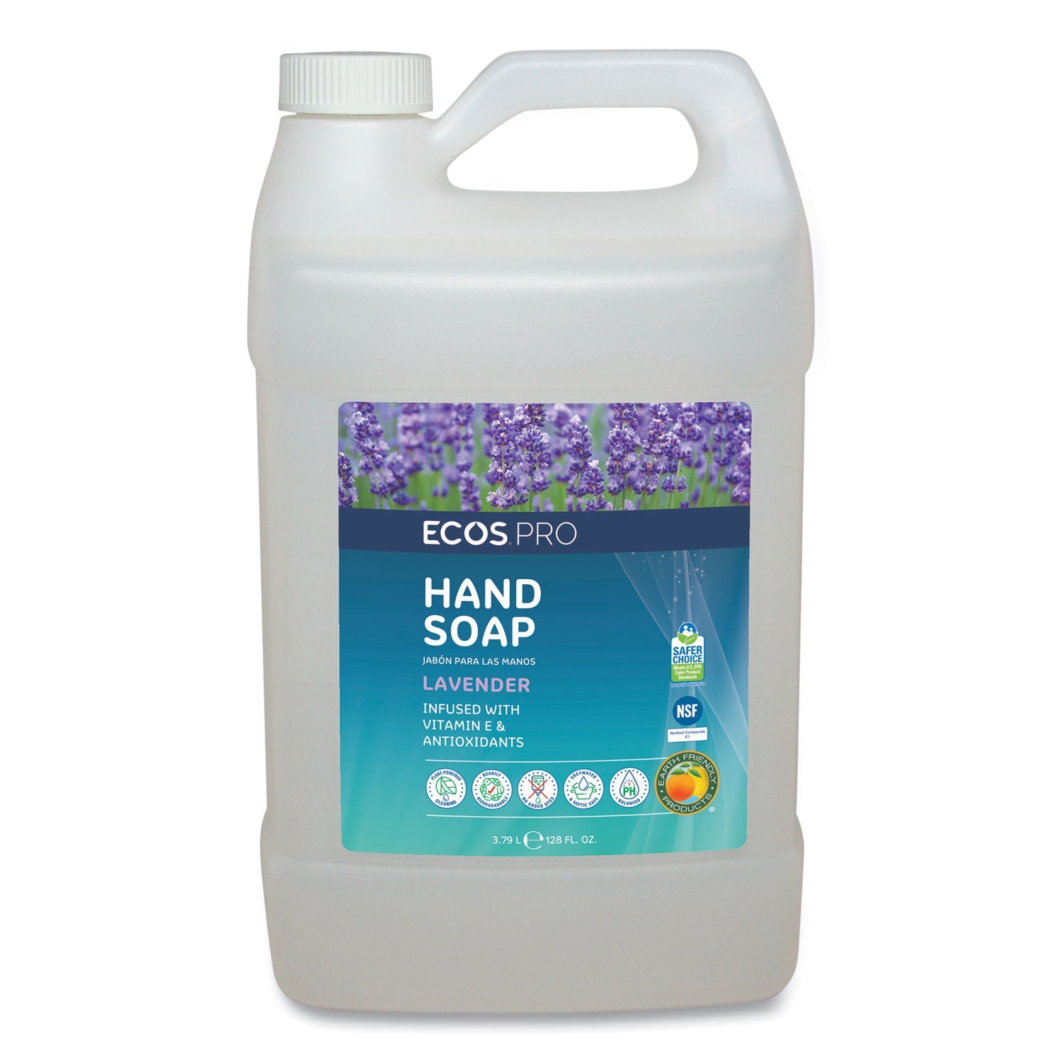 Liquid Hand Soap, Lavender Scent, 1 gal Bottle