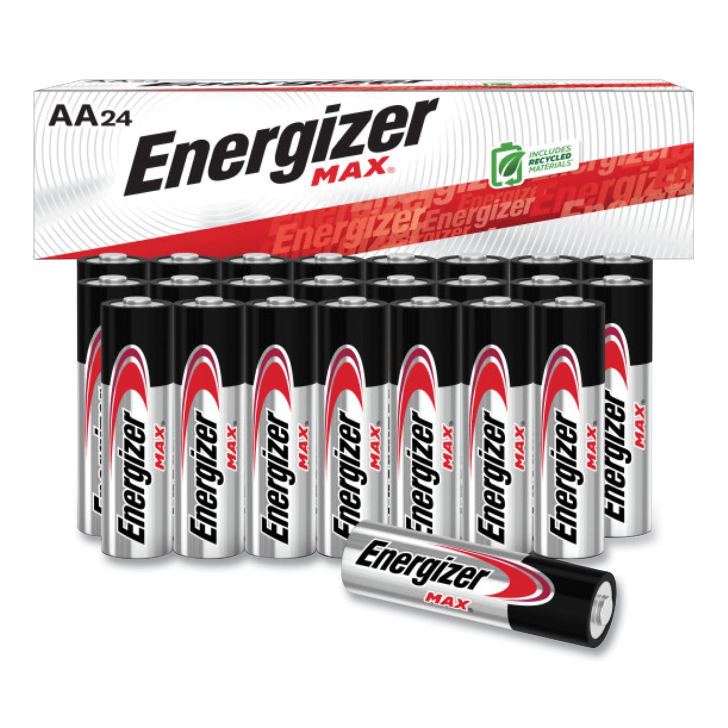 MAX AA Alkaline Batteries, 1.5 V, 4/Pack, 6 Packs/Box