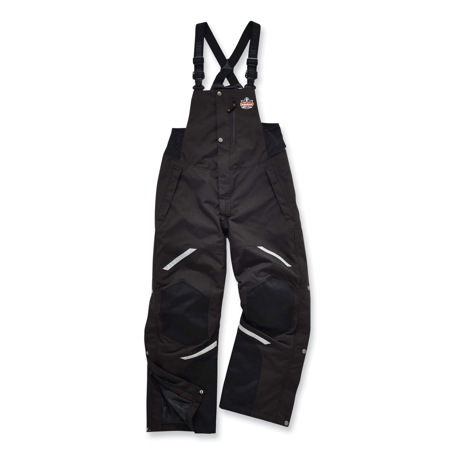 N-Ferno 6471 Thermal Bibs with 500D Nylon Shell, Large, Black