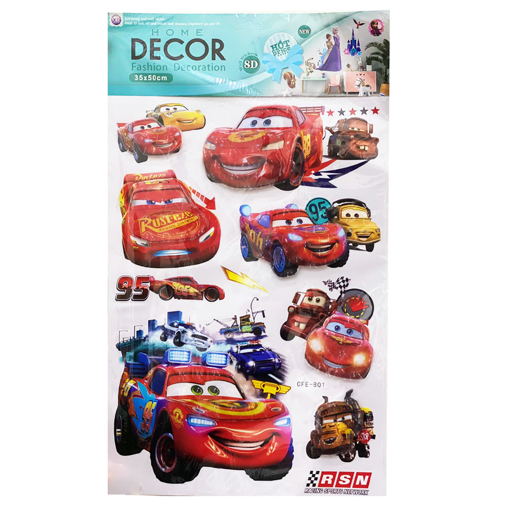 3D Stickers For Kids / 549746Red Car