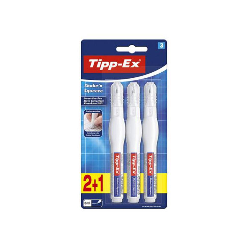 ( NET) Bic Tipp Ex Shaken Squeeze Blister 2 1 / 3 Pieces