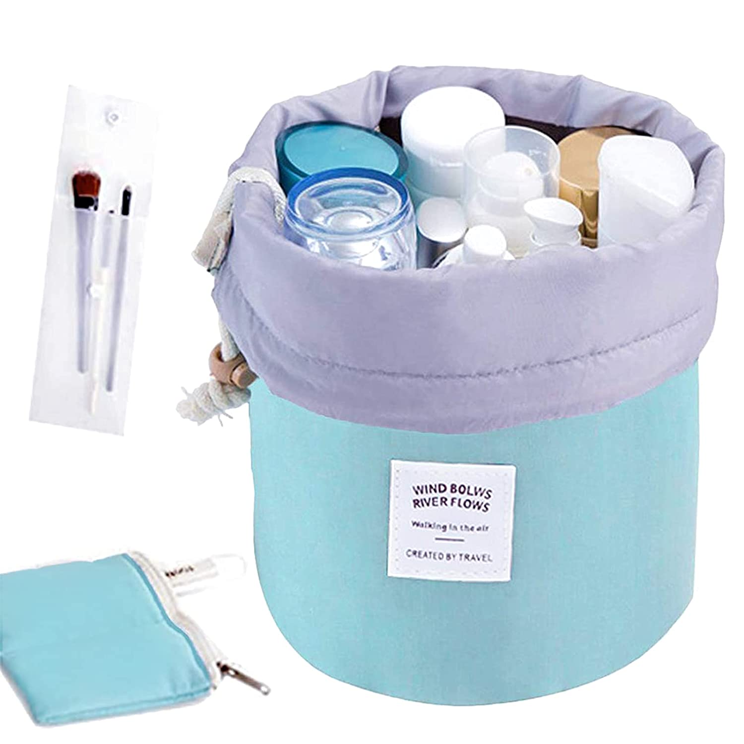 (net) Multifunction Cosmetic Bag Women Toiletries Organizer Waterproof  / 814264Blue