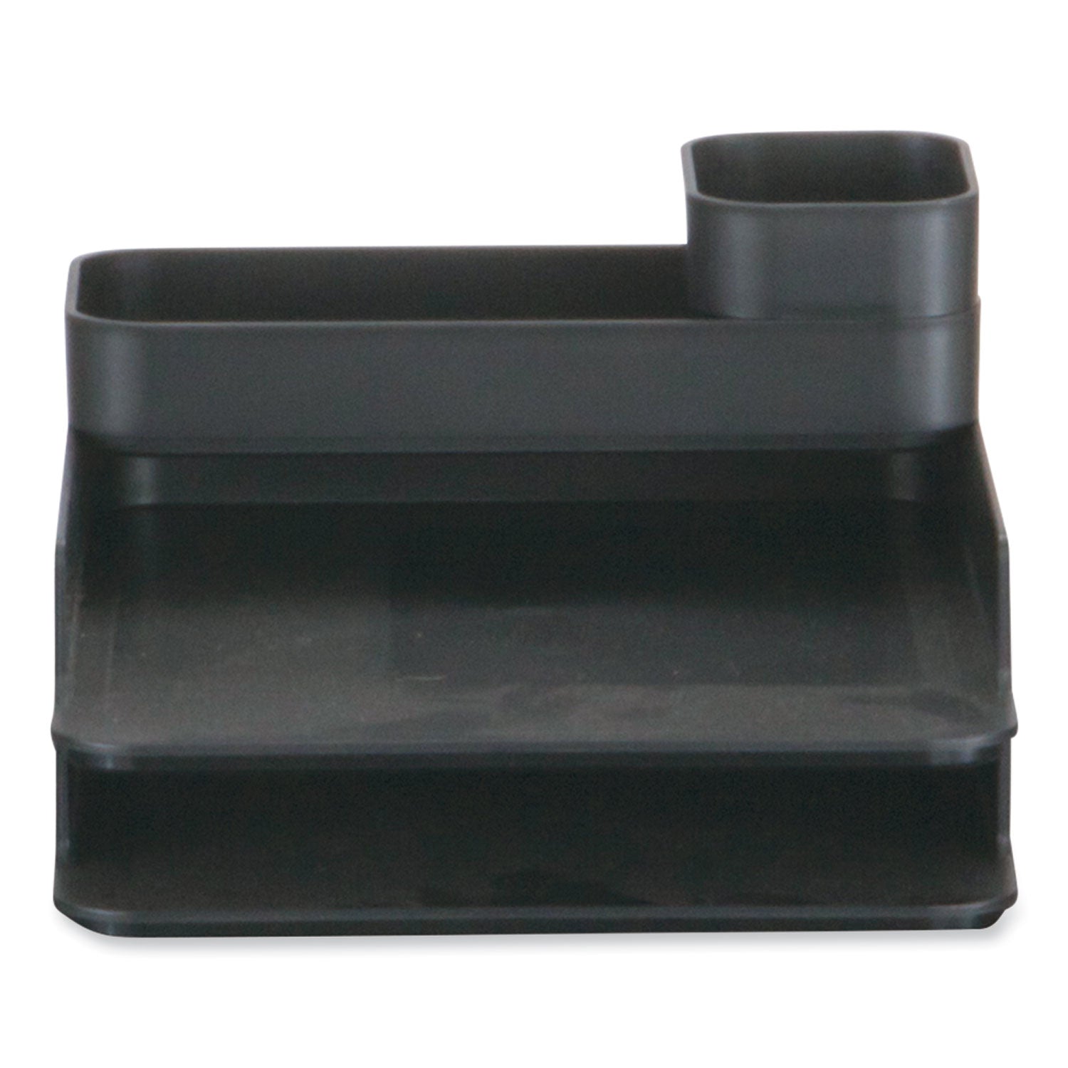 Plastic Stacking Desktop Sorter Set, 4 Sections, 10" x 12.25" x 6.25", Black