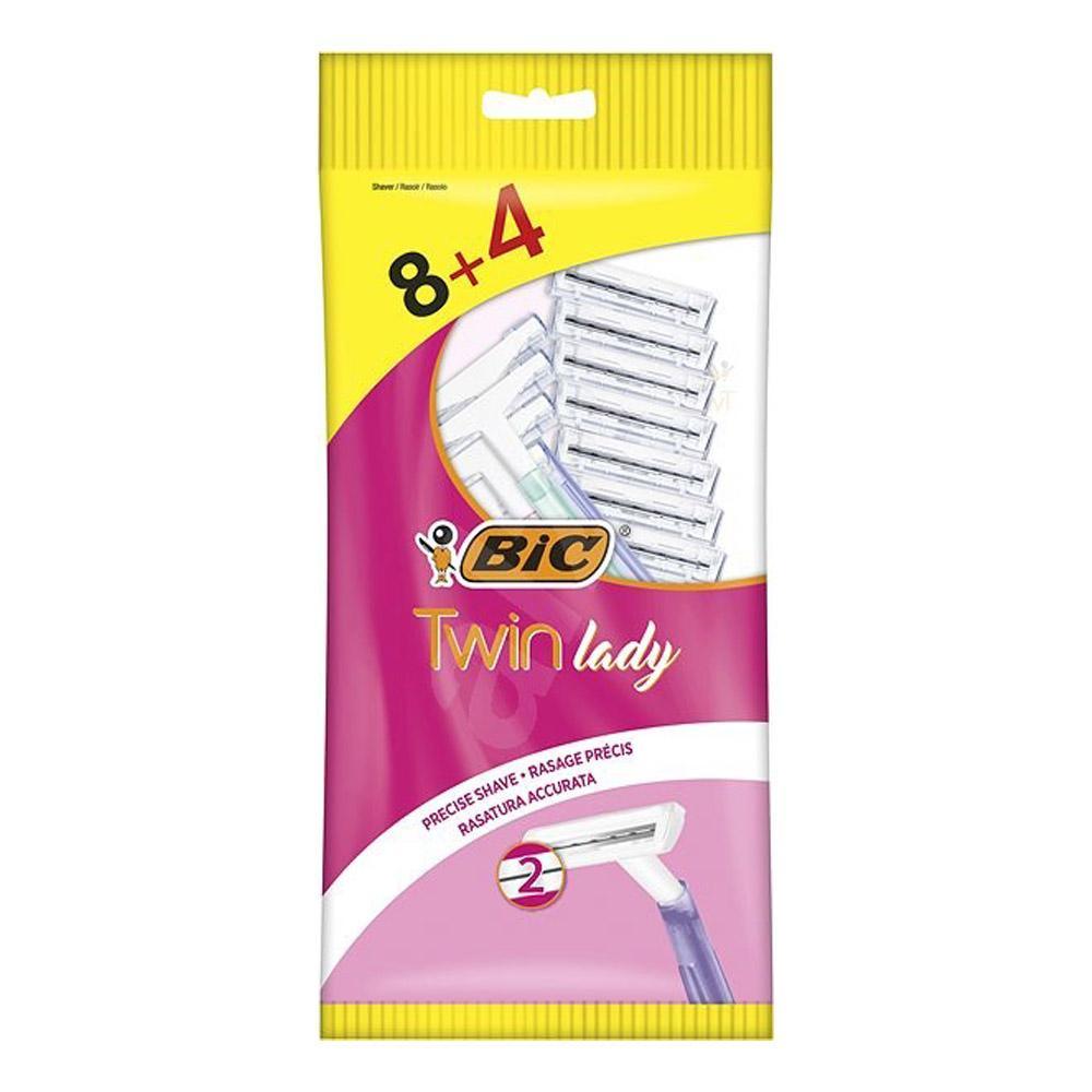 (NET) Bic Shaver Twin Lady Sensitive Razors For Woman / 12 pieces