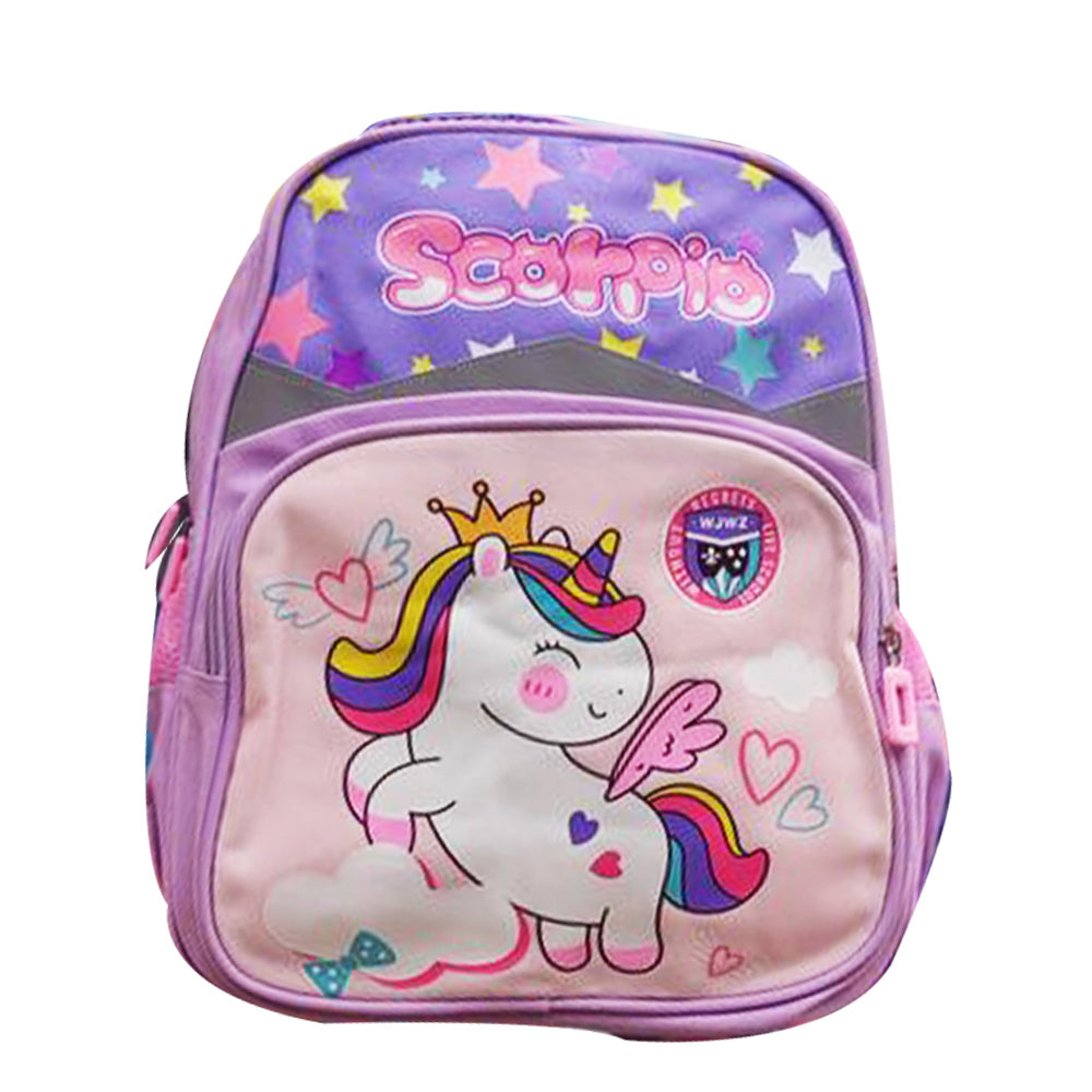 (NET) Cartoon Cute Kids Backpack Toddler School BagUnicorn / Pink