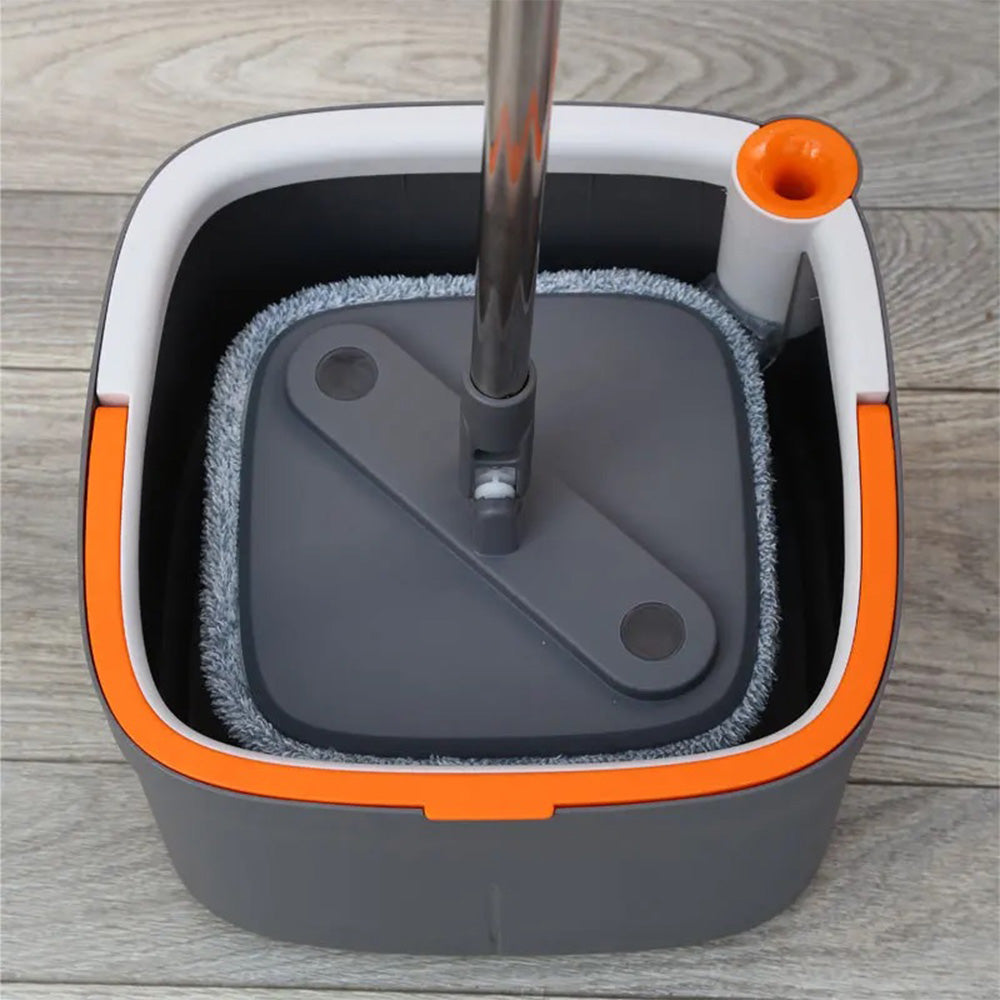 (Net) Household Mop Buckets, Rotary mop with Bucket, Hands-Free Attachment, twistable mop, decontamination Separation, Automatic / KC-386