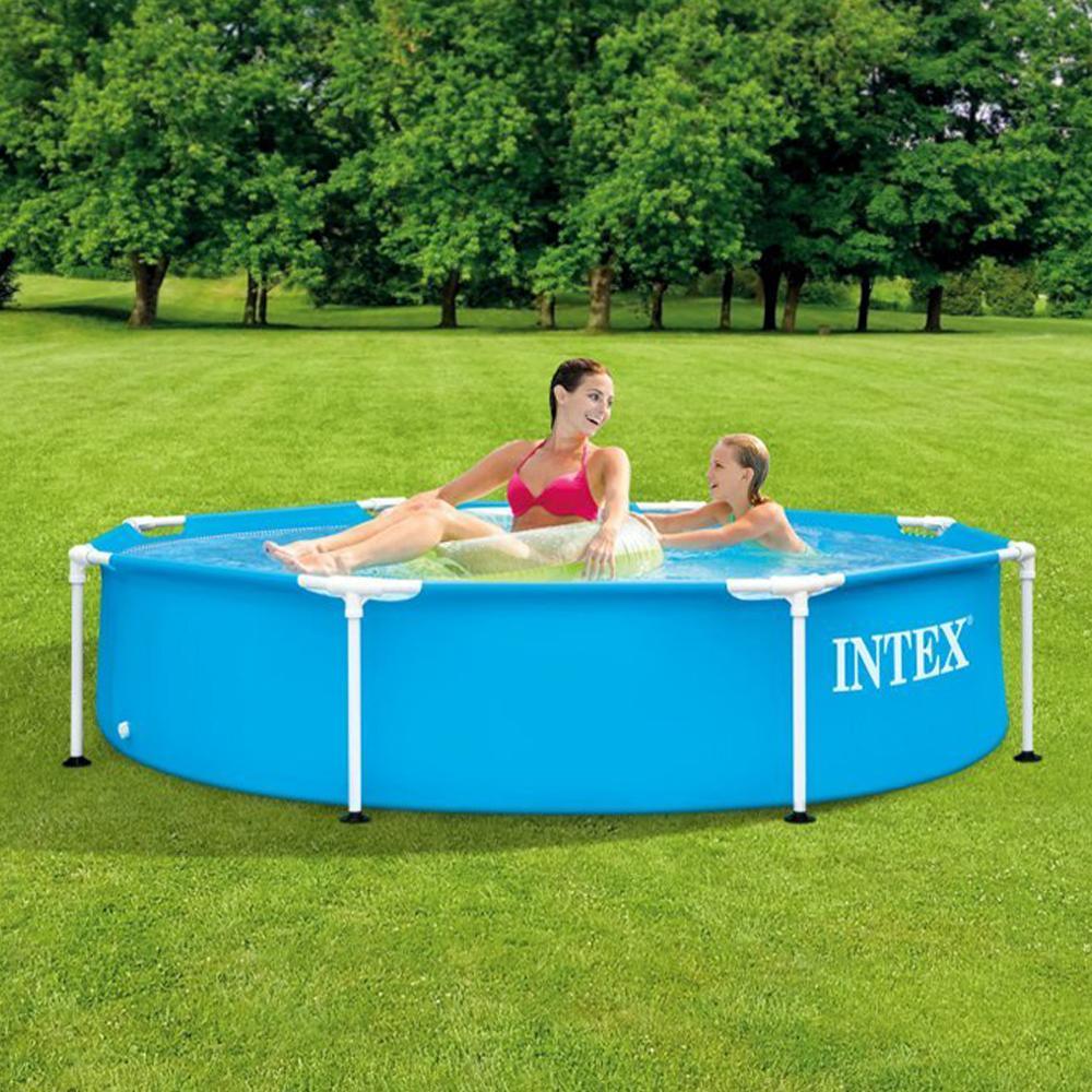 (NET) Intex 28205 Pool Metal Frame 244 x 51 cm