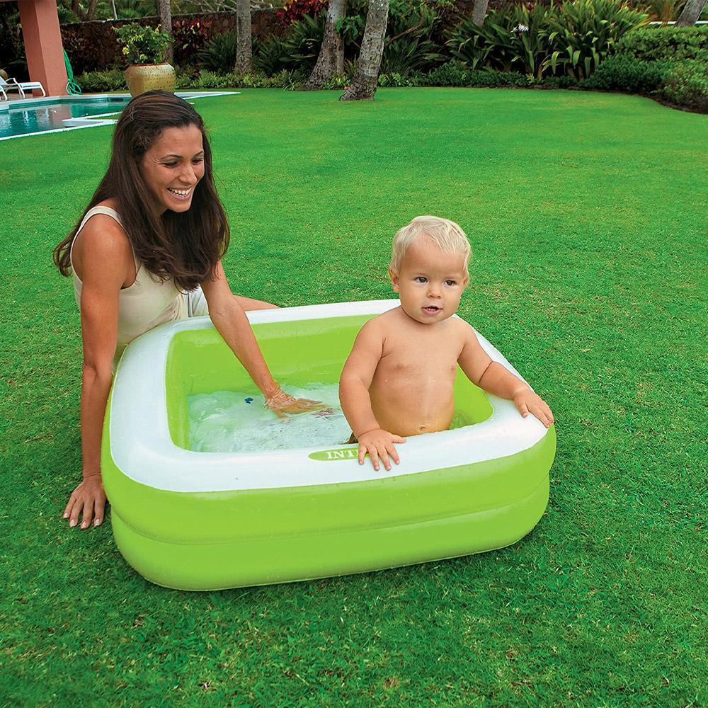 (NET) Intex 57100 Play Box Pool Swimming PoolGreen