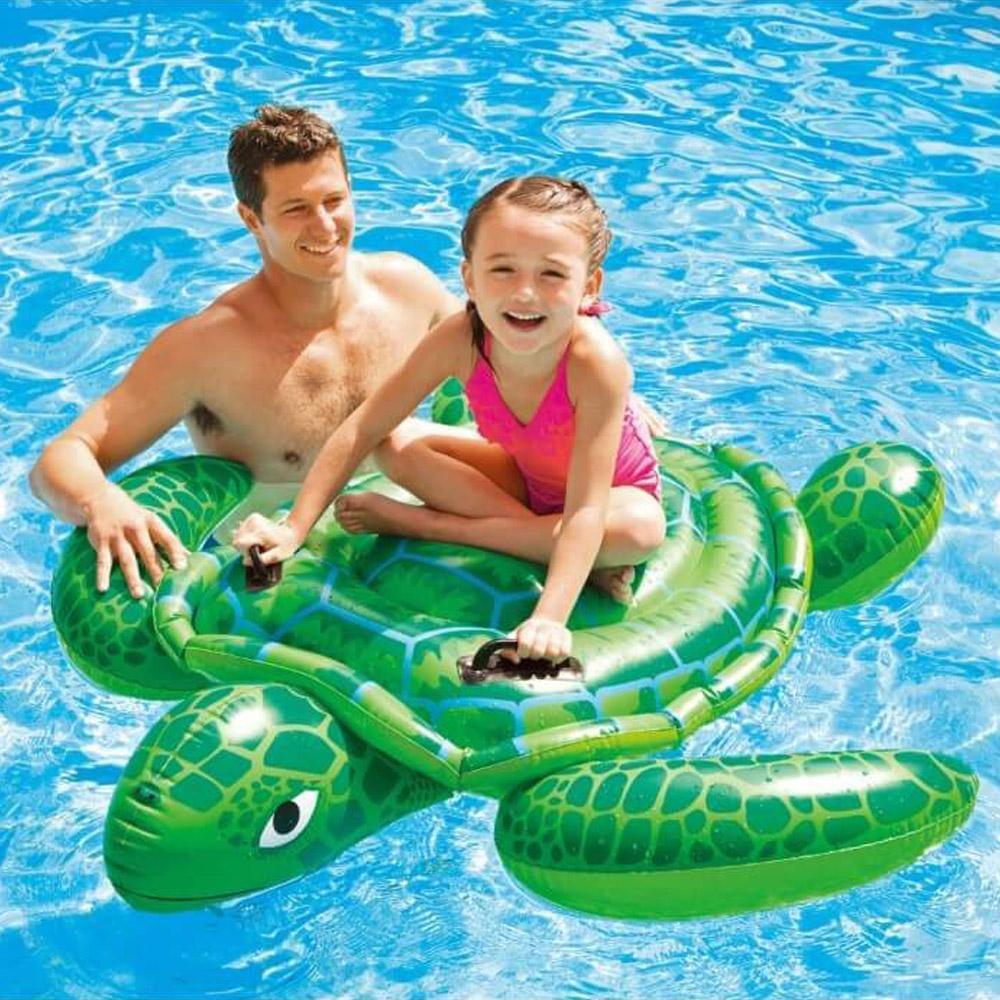 (NET) intex 57524 intex 57524 turtle inflatable cavalcab / 150x127 cm