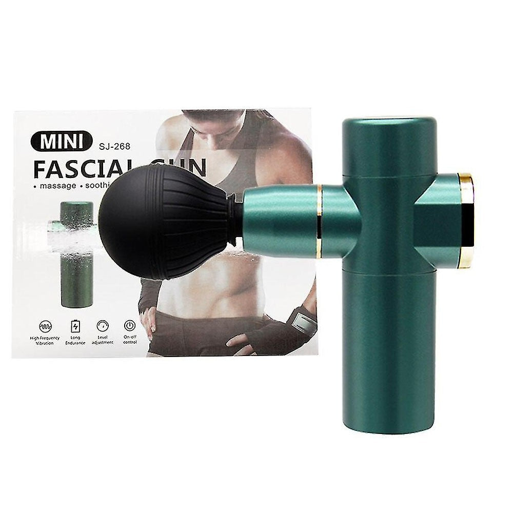 (Net) Muscle Massage Gun, USB Charging Powerful Muscle Percussion Massager Gun Comfortable Relaxing for Relieve Chronic Shoulder and Neck PainBlack