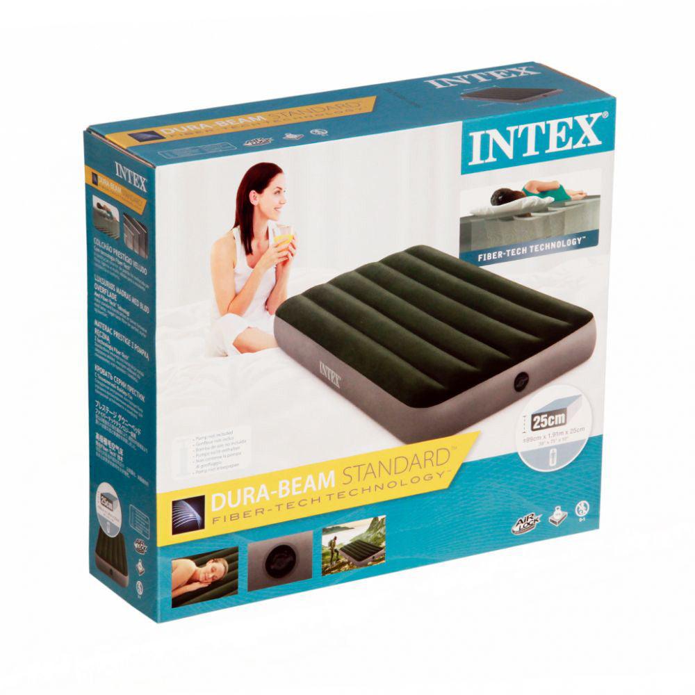 (NET)Intex Twin Dura Beam Prestige Downy Airbed With Fiber Tech / 99cm x 1.91m x 25cm