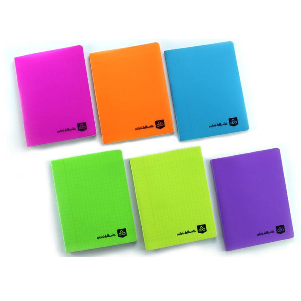 (NET) Opp Colori Della Vita Fluo 70 Gsm 48 Sheets 16.5 x 21 cm  / 96 Pages - Linegreen
