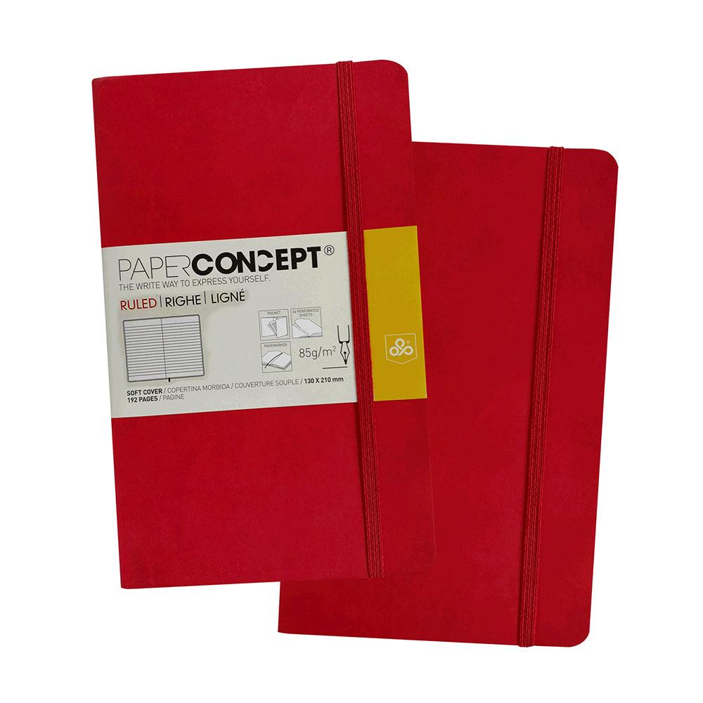 (NET) OPP Paperconcept Executive Notebook PU Soft Cover Line / 1321 cm