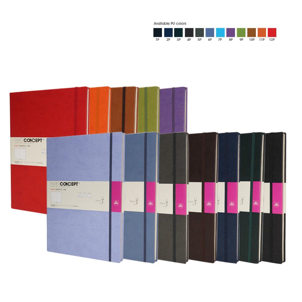 (NET) OPP Paperconcept Executive Notebook PU Soft Cover Plain / 2129.7 cm