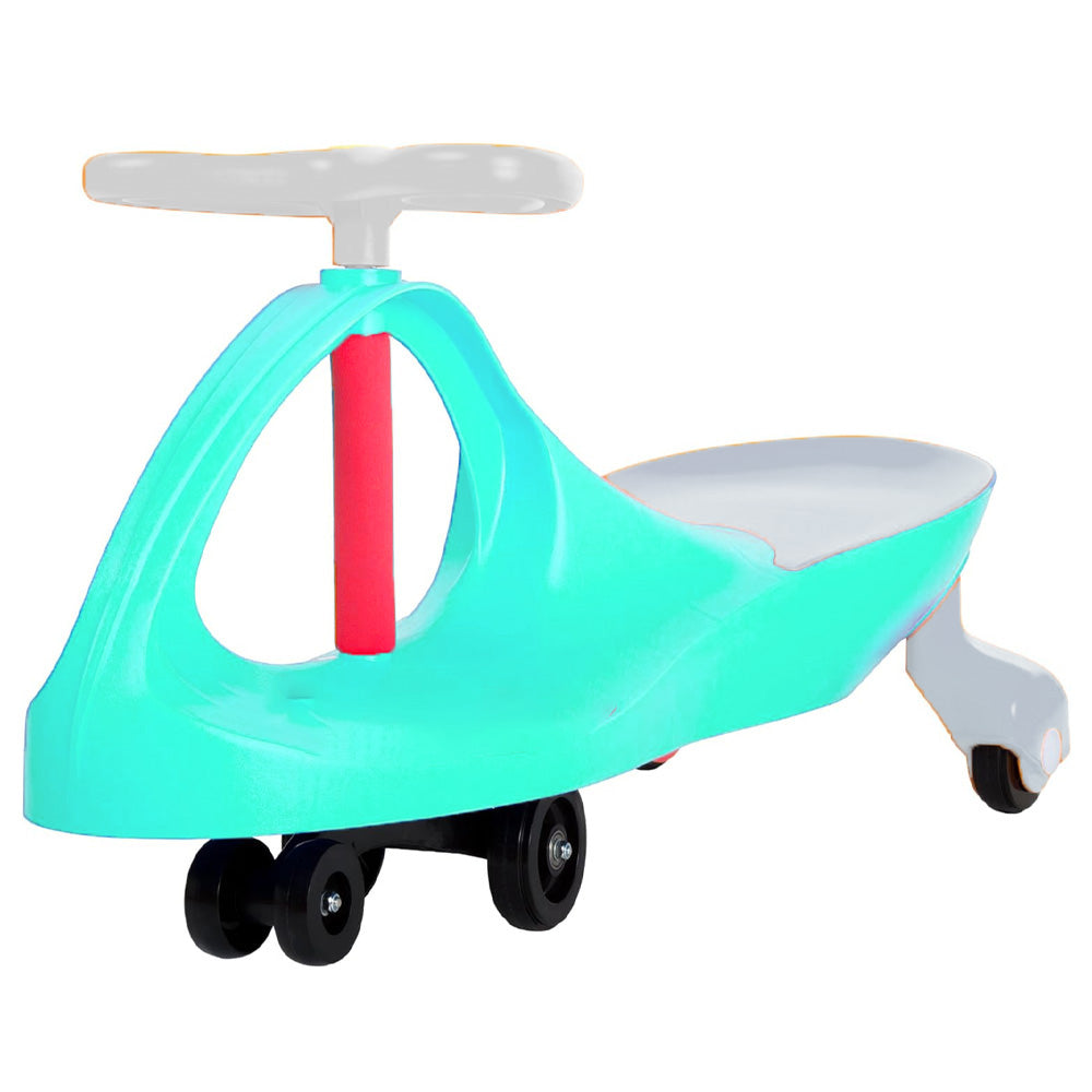 (NET) Plasma for outdoor Ride on Wiggle Car Toy for KidsAqua And Grey