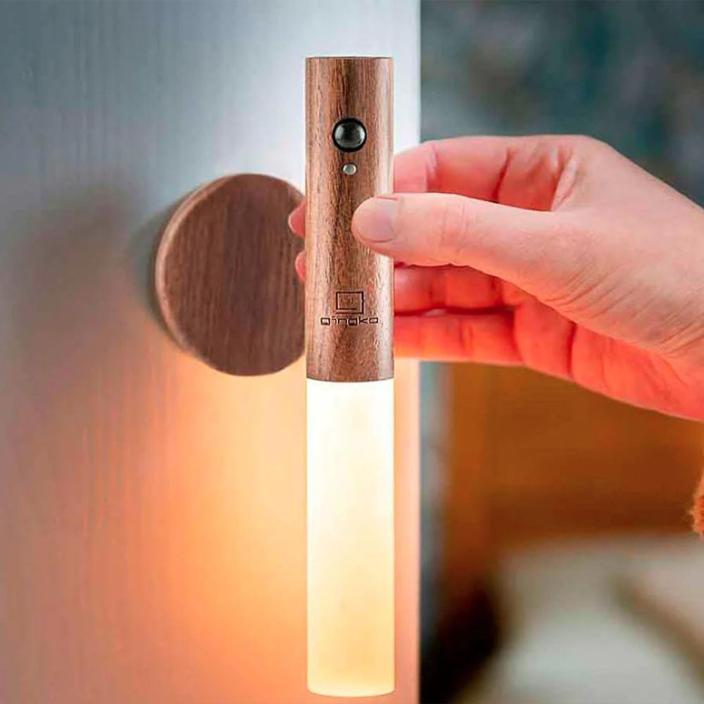 (Net) Rechargeable Battery Night Light Motion SensorBrown