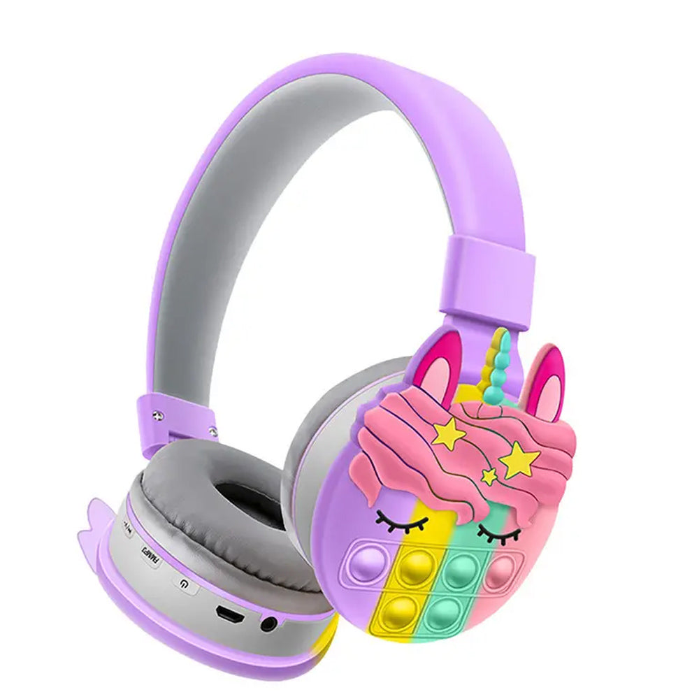 (Net) Wireless Unicorn Bluetooth Headphones / TK-688APurple
