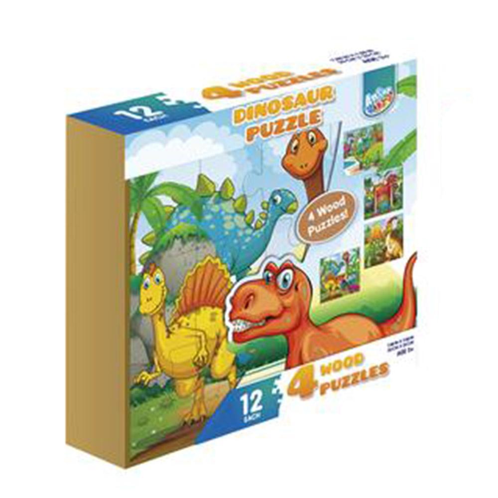 4 Wood Princess Puzzle / 6920201201096Dinosaur