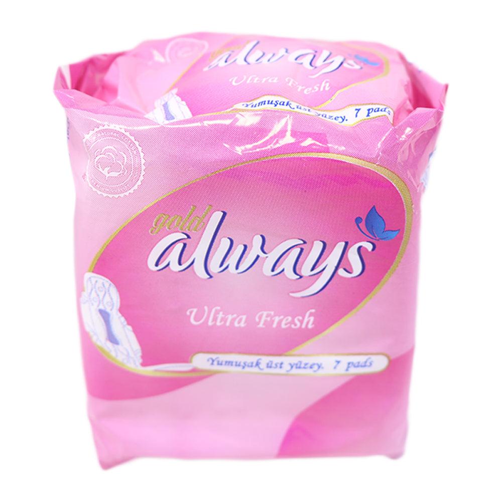 Always Gold Ultra Fresh Soft Surface Pads  x 7