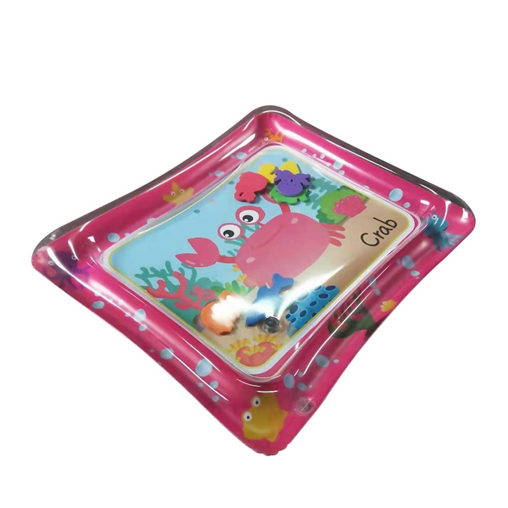 Baby Ice Pad, Sea Creatures Inflatable Play Playmat Baby Toys Baby Water Mat Airtight with Thick PVC Material for Play for Baby With Bag / KN-506 / 5067Pink
