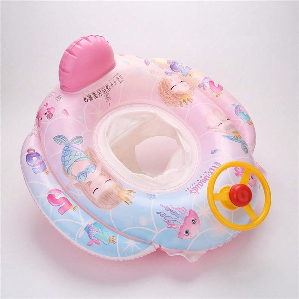Baby Swim Ring Toy Cute Car ShapedPink