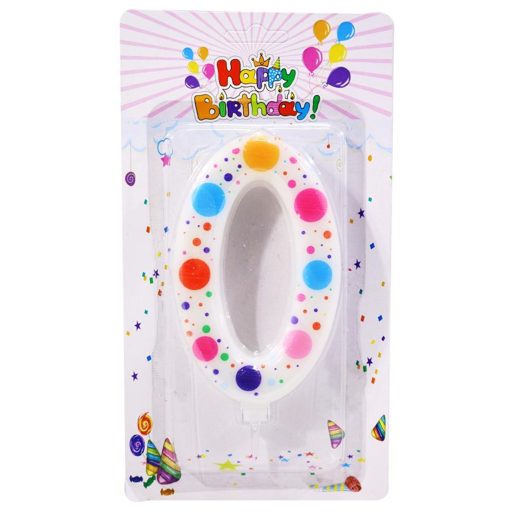 Birthday- Big Dotted Numbers Candle / P-3700
