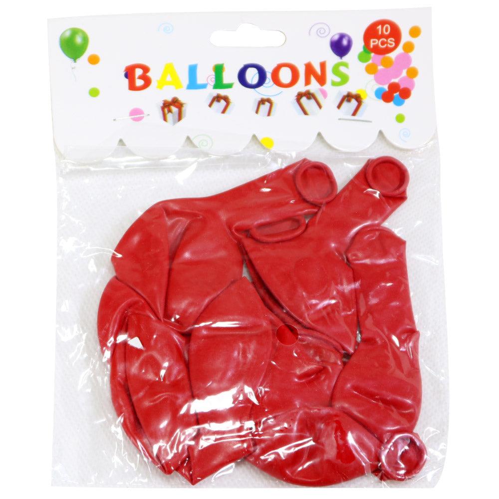 Birthday- Colored Balloons (10 Pcs) / 784158/6920192155019Red