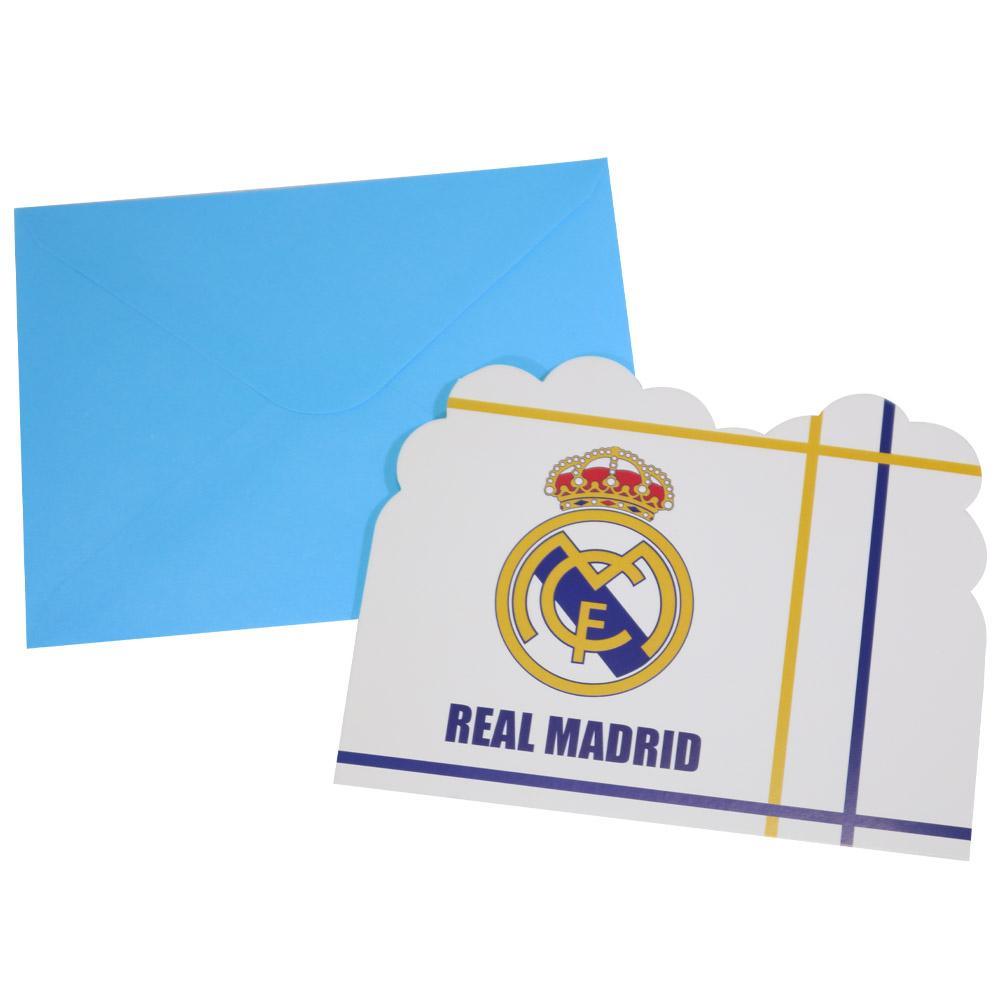 Birthday- Real Madrid Invitation Cards ( 6 PCs)