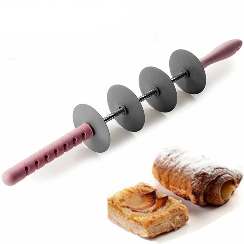 Blade Adjustable Rolling Roller Cutter Cookie and Pastry Cutter