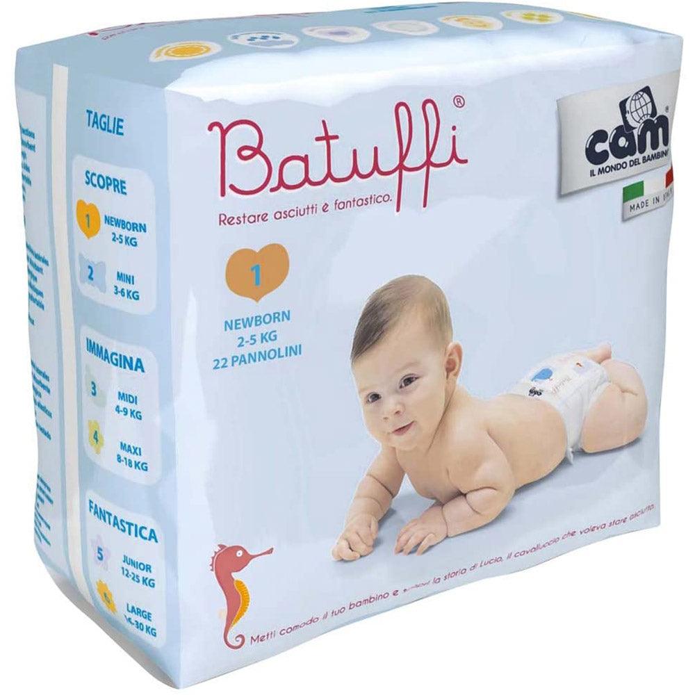CAM Il Mondo Batuffi Newborn Diapers  Size 2-5 kg / 22 Diaper