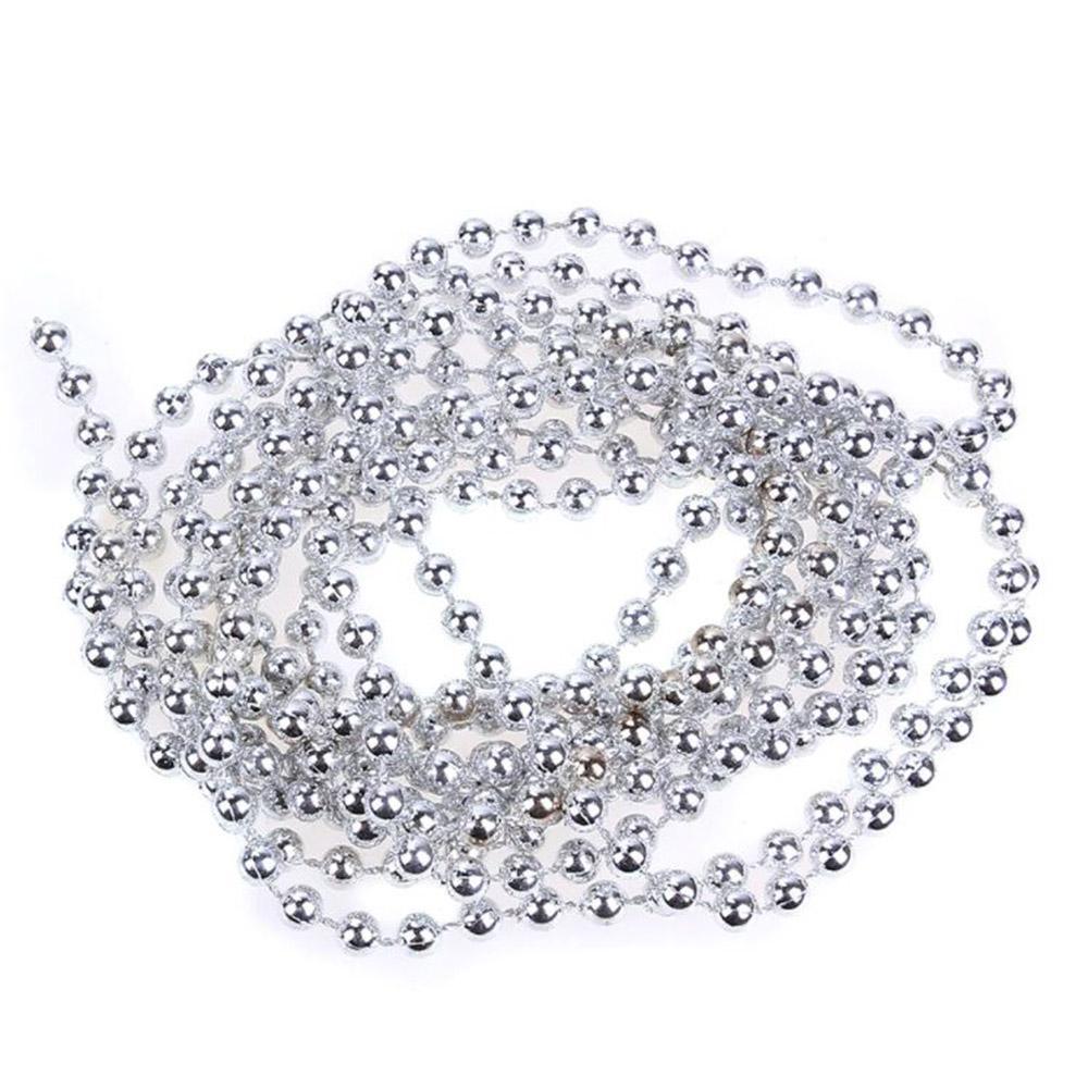 Christmas Beads Pearl Chain For Decoration (5 Meter)Gold