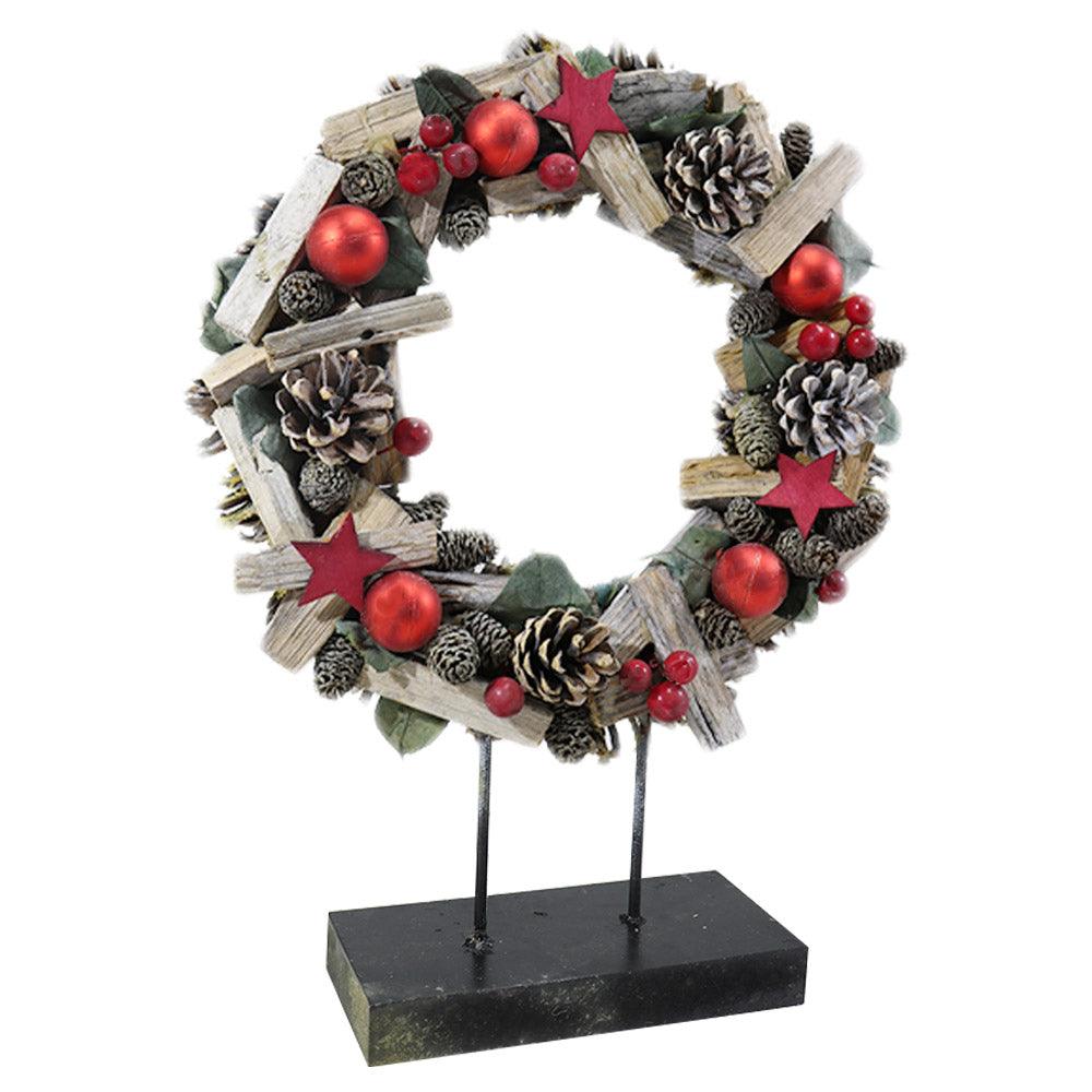 Christmas Pine Wreath Stand 40 cm / Q-913