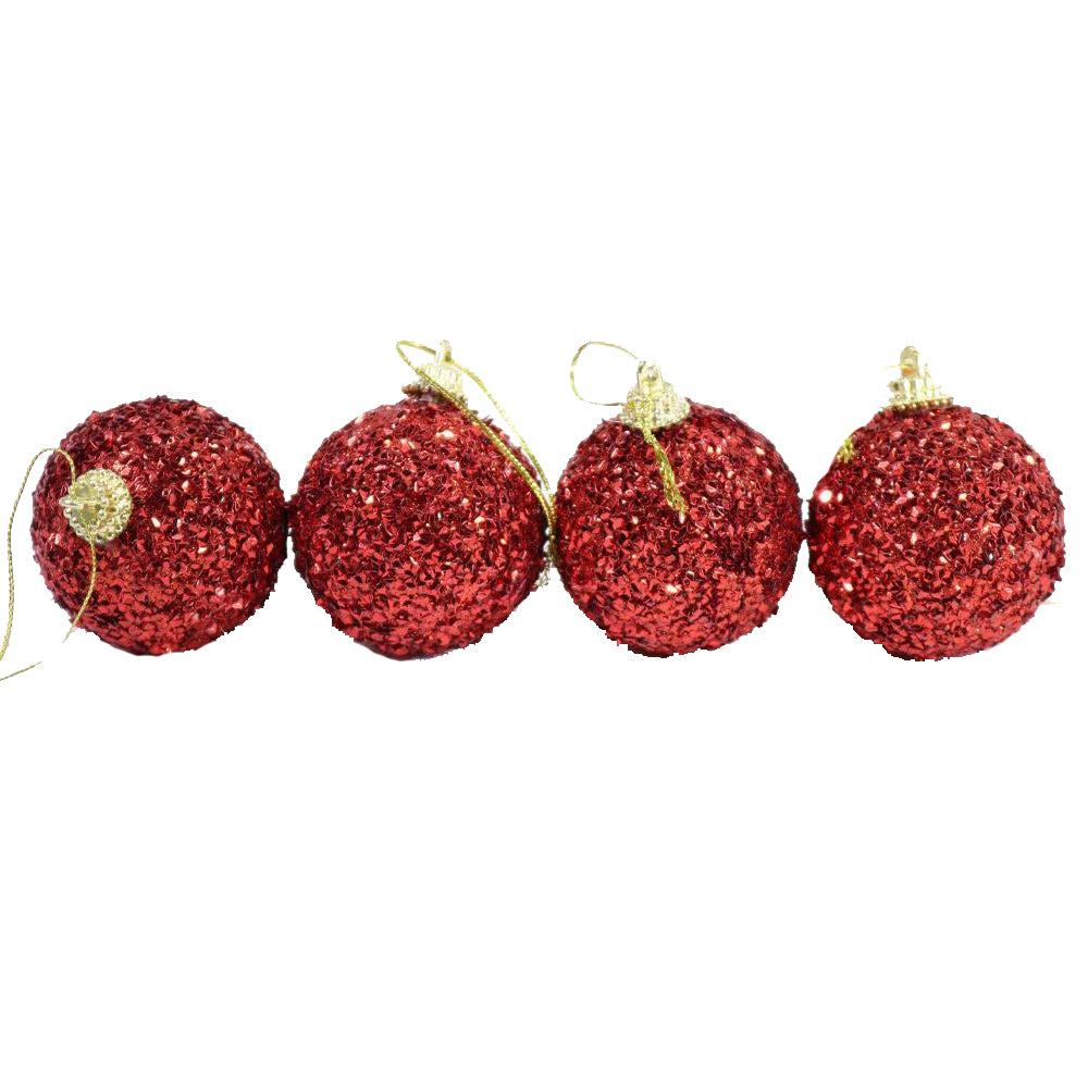 Christmas Red Tree Decoration Set 4pcs