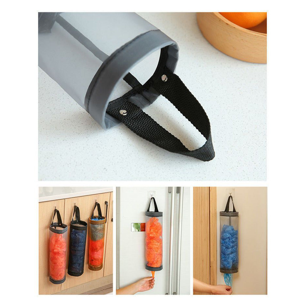 (NET)Wall Storage Hanging Bag For Trash BagsOrange