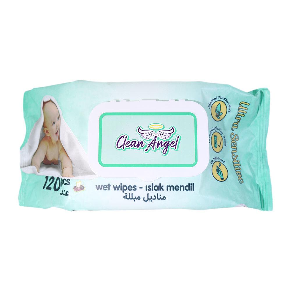 Clean Angel Ultra Sensitive Baby Wet Wipes 120 Pcs