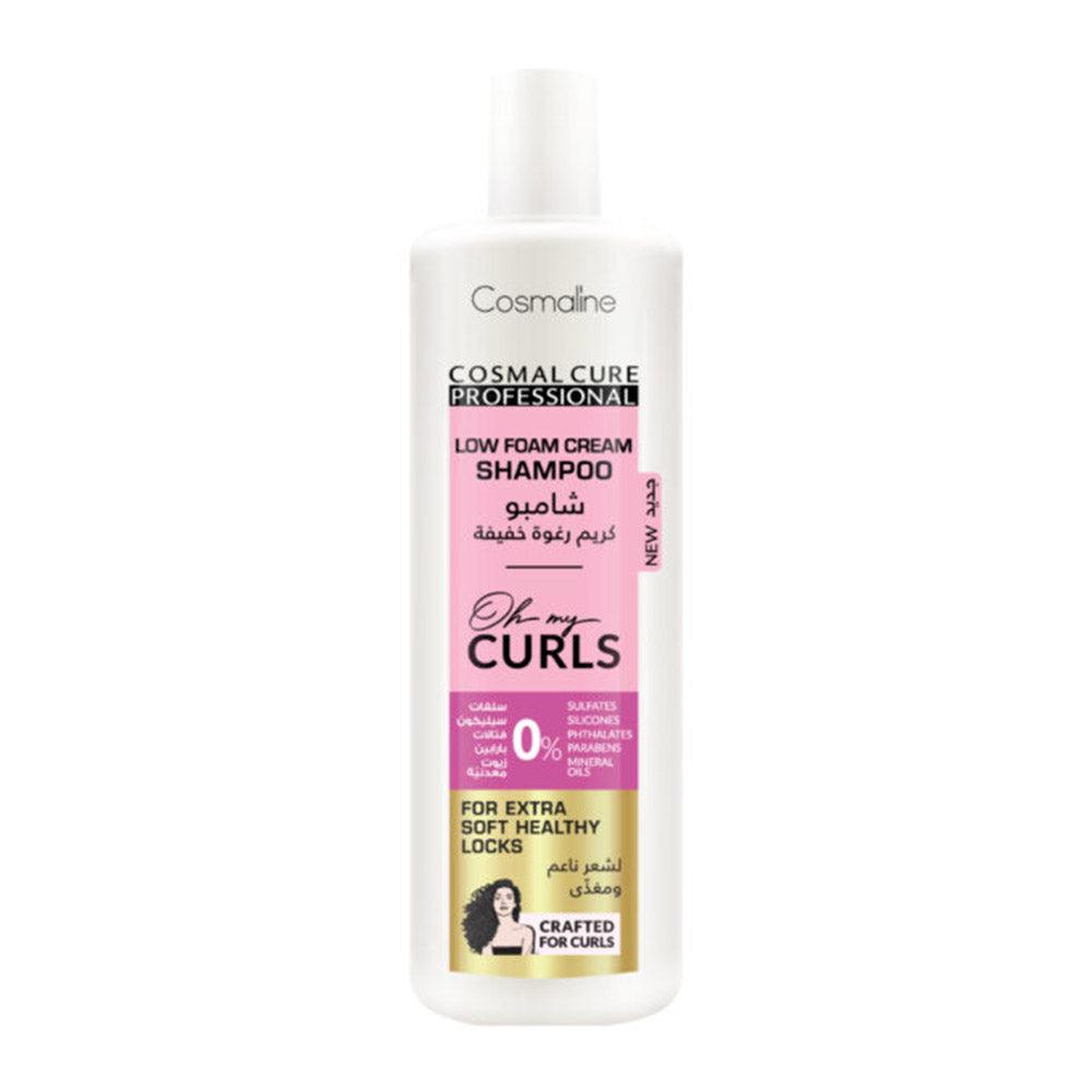 COSMALINE CURE PROFESSIONAL OH MY CURLS LOW FOAM CREAM SHAMPOO 500ml / B0004046