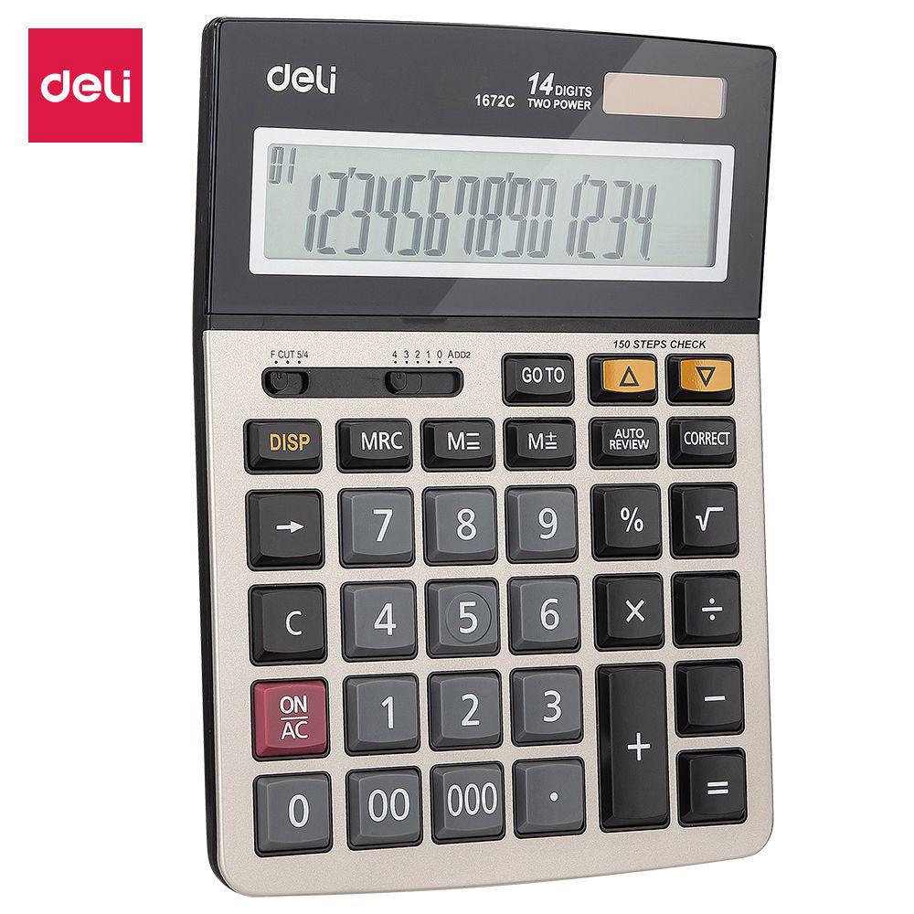 Deli Calculator 14-Digit Metal E1672C