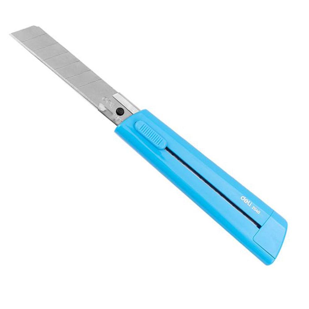Deli E2040 Cutter with Cover Blue