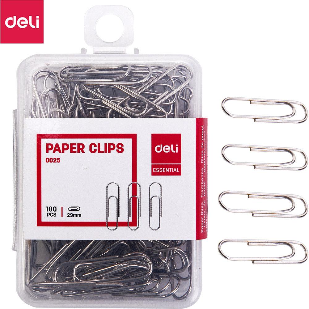 Deli E78510 Paper Clips 2.9 cm 100 pcs