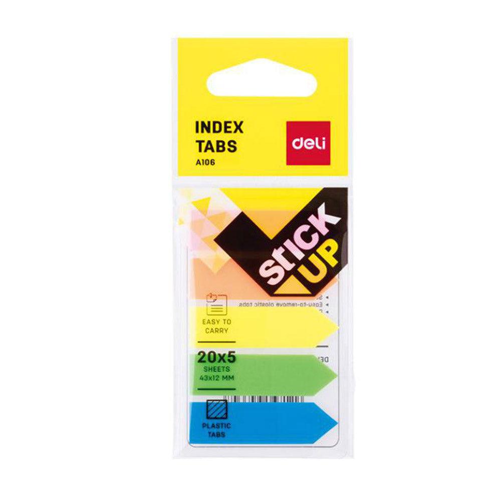 Deli EA10602 Index Tabs  43 x 12 mm