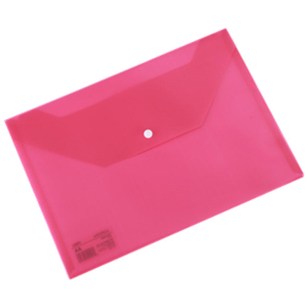Deli EF10442 File Bag A4 - Pink/Red