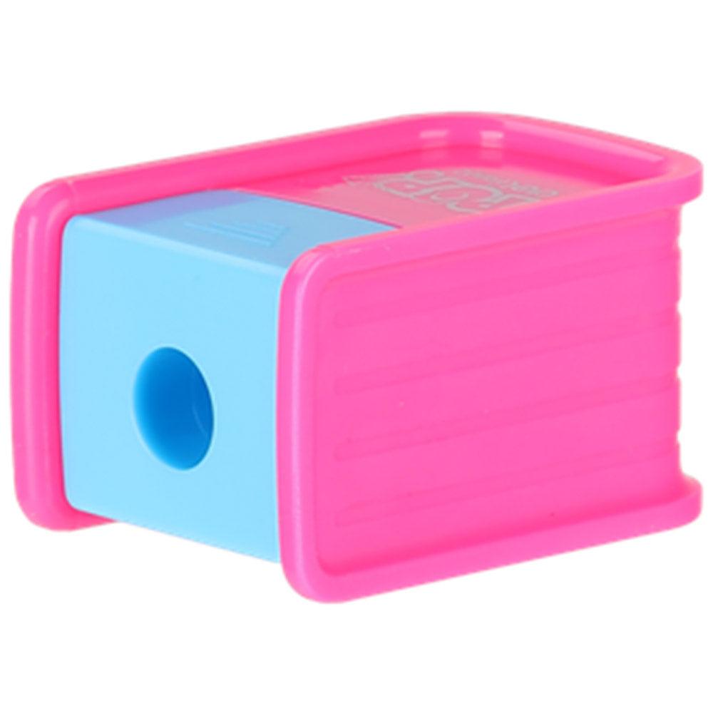 Deli R00202 Pencil 1 Hole w/ Canister SharpenerFuchsia