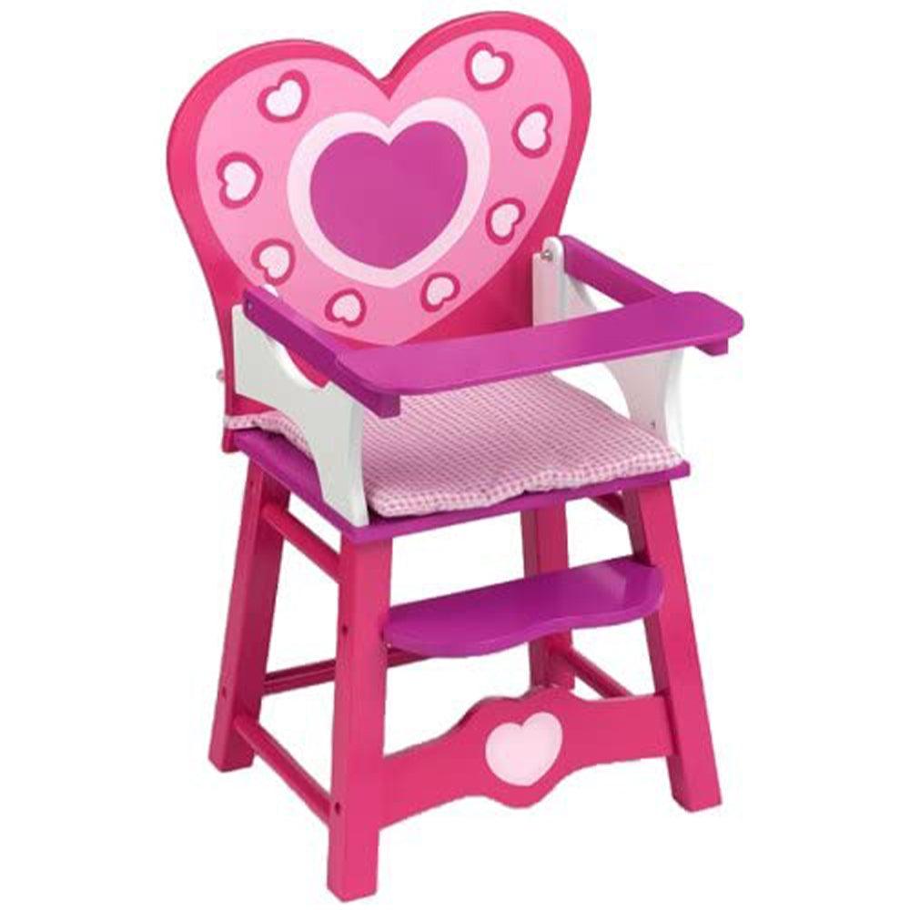 Dolls World Wooden High Chair
