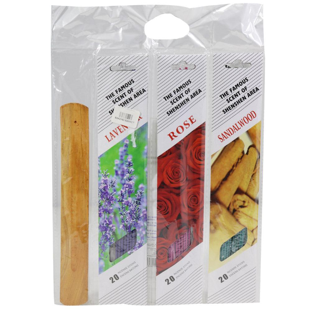 Freshener  Incense Sticks 3 Different Smells ( 60 Pcs) / MW-691
