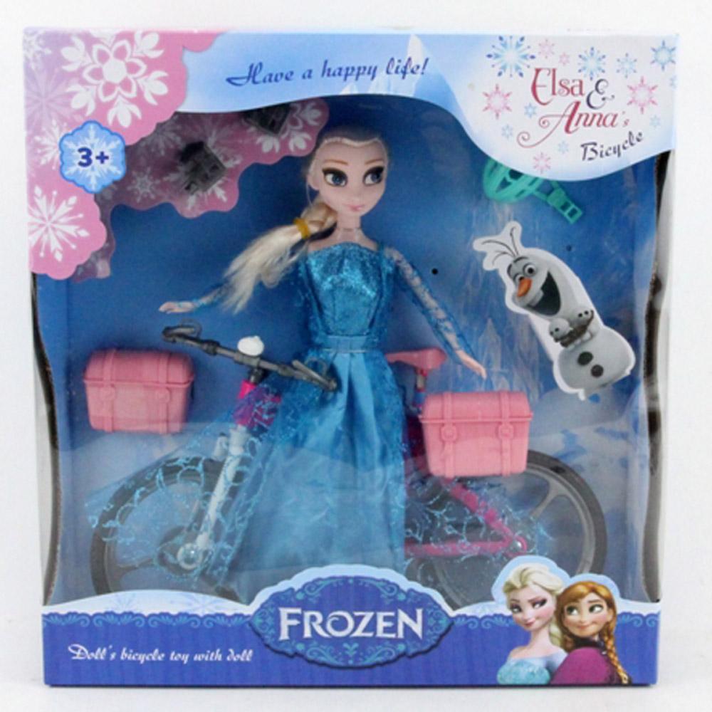 Frozen  Doll With Bicycle