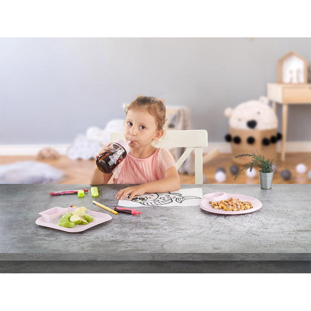 Hane Atlanta Beverage Bottle with Straw 314ccPink