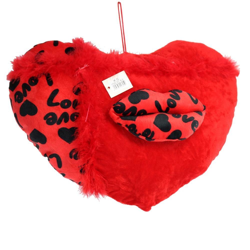 Heart Shaped Kiss Plush Pillow / M-4