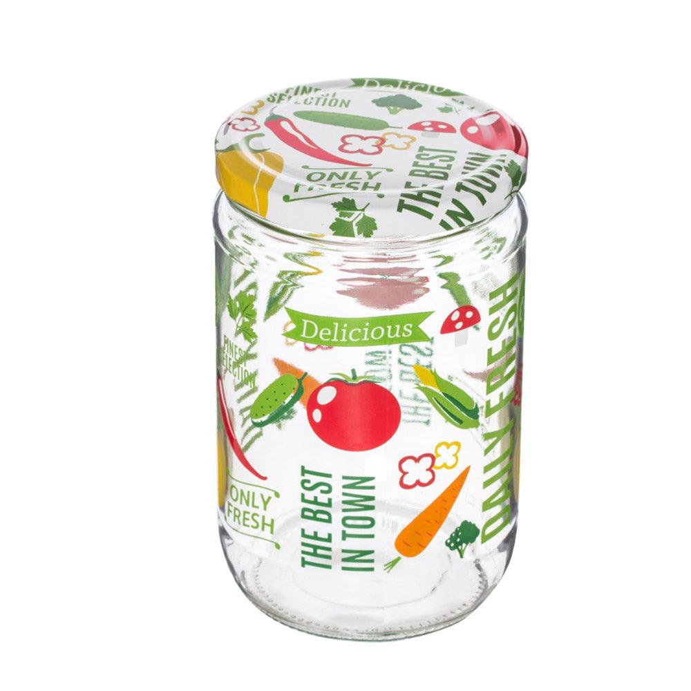 Herevin Decorated Jar - Vegetables / 660ml