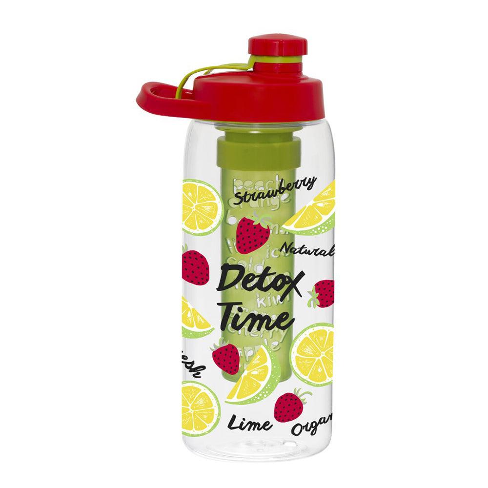 Herevin Water Bottle with Fruit Infuser - Strawberry Detox time / 900ml