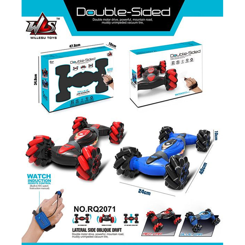 High Speed Stunt Car - Remote Control & Gesture Watch ControlRed